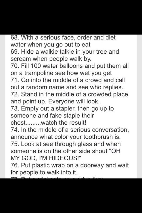 100 things to do with your bestfriend Funny Bucket List, Funny Dares, Best Friend Bucket List, 100 Things To Do, What To Do When Bored, Fun Sleepover Ideas, Things To Do When Bored, Things To Do At A Sleepover, Crazy Things To Do With Friends