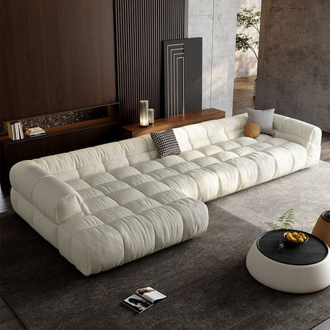 Puff Sofa - Puffy genuine leather, filled with down. A solid wood frame is standard, with a grade A high-density foam.

#PuffSofa #Comfort #HomeDecor #InteriorDesign #LivingRoom #Furniture #StyleAndComfort Contemporary Sofa Design, Bedroom Closets, Single Seat Sofa, Comfortable Sectional, Bank Bed, Versatile Furniture, Office Sofa, Contemporary Sofa, Sofa Living