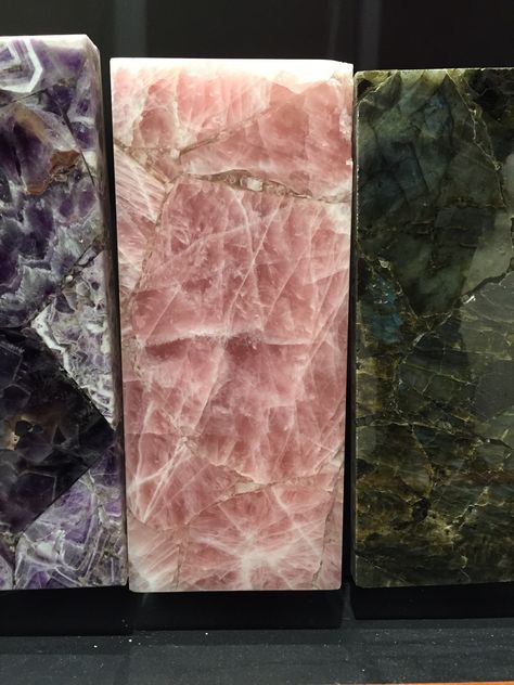 Rose Quartz Countertops, Pink Quartz Countertops, Pink Granite Countertops, Room Pink Ideas, Onyx Tile Bathroom, Golden Goblet, Mexican Tile Bathroom, Pink Quartzite, Pink Granite