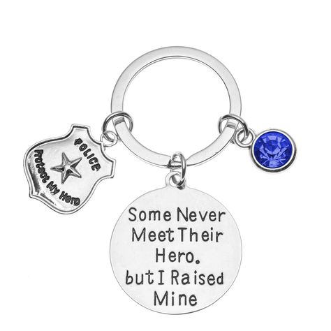 PRICES MAY VARY. POLICE GIFT- Some Never Meet Their Hero, But I Raised Mine Keychain makes the perfect gifts for officers Mom or Dad POLICE APPRECIATION- What better way to show your appreciation than with a unique Cop Wife keychain POLICE GIFT IDEAS -Looking for Police Mom Gift Ideas? This Police keychain is the perfect gift for Mother's day, birthday or just because DON'T LOSE YOUR KEYS- Want something fashionable to help you keep track of your keys? If you do, this key chain is for you. Keep Police Appreciation Gifts, Gift For Police Officer, Police Appreciation, Cop Wife, Police Mom, Mom Gift Ideas, Police Gifts, Blue Charm, Ways To Show Love