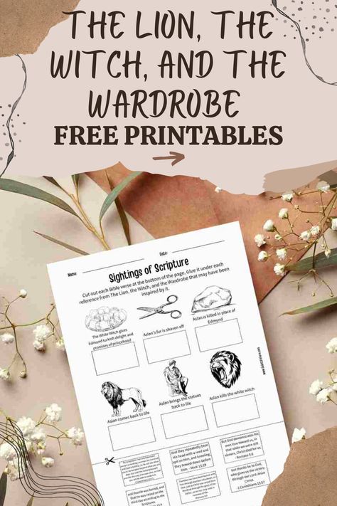 Free Printable Worksheets and Activities for The Lion, the Witch, and the Wardrobe! Lion Which And The Wardrobe, The Lion The Witch And The Wardrobe Novel Study, Lion Witch Wardrobe Activities, The Lion The Witch And The Wardrobe Unit, Lion The Witch And The Wardrobe, Lion Witch And The Wardrobe Activities, The Lion The Witch And The Wardrobe, Lion Witch And The Wardrobe, Lion Witch And Wardrobe