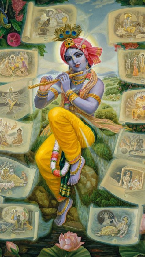 Album Artwork Cover Art, Ancient History Facts, Krishna Book, Little Krishna, Peace Illustration, Religious Paintings, Lord Ganesha Paintings, Lord Vishnu Wallpapers, Vedic Art