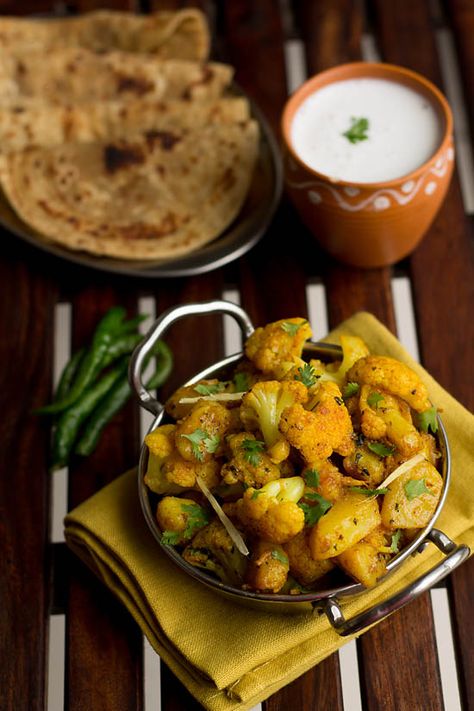 Aloo Gobi Recipe, How to make Aloo Gobi Recipe | Aloo Gobi Gobhi Recipe, Aloo Gobi Recipe, Gobi Recipe, Gobi Recipes, Trendy Recipes, Cauliflower Potatoes, Indian Cookbook, Bhaji Recipe, Aloo Gobi