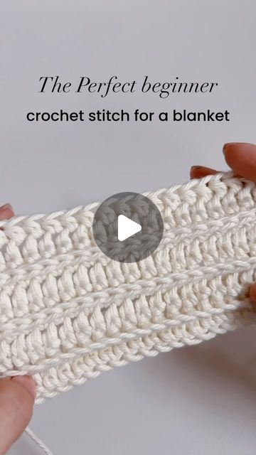 Veronica | Crochet Patterns & Tutorials on Instagram: "Calling all crochet enthusiasts! 🌟 Have you ever experimented with crocheting in the 3rd loop of a HDC? It’s my favorite when it comes to making EASY blankets. Incredibly simple, wonderfully draping and oh so relaxing. 😍 But here’s what I’m pondering. I have this desire to design a pattern, for a throw using this stitch. What are your thoughts? Would you be excited about snuggling up in a blanket crocheted with this stitch? Let me know in the comments! Veronica 🤎 #crochetwithvero #crochet #crochetaddict #crochetersofinstagram #crochetinspiration #crochetpattern #crochetlover #crocheting #crochetblanket" Crochet Blanket Simple Easy Patterns, Starter Crochet Blanket, Fast Working Crochet Blanket, One Stitch Repeat Crochet Blanket, Simple Crochet Blanket Stitches, Loose Stitch Crochet Blanket, Easy Crochet Stitches For Beginners Videos, Fleece Yarn Crochet Patterns, Different Crochet Stitches Tutorial