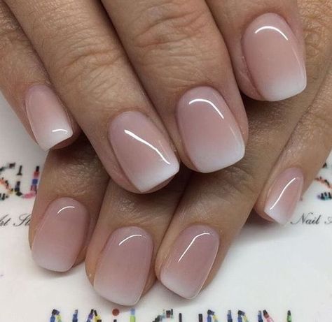 French Fade Nails, Fall Wedding Nails, Light Colored Nails, Unghie Sfumate, Wedding Nails French, Light Nails, Stylish Nails Designs, Makijaż Smokey Eye, Super Nails