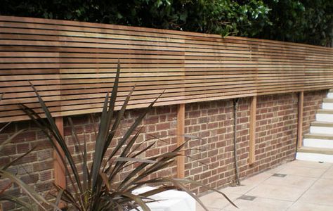 Contemporary Slatted Panels - Slatted Fence Panels - Essex UK, The Garden Trellis Company Contemporary Fence, Contemporary Fence Panels, Contemporary Fencing, Slatted Fence, Slatted Fence Panels, Garden Fence Panels, Garden Privacy, Backyard Privacy, Walled Garden