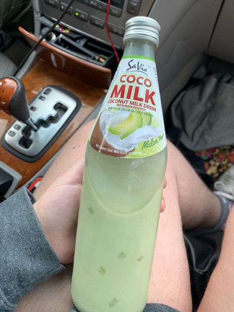 #aesthetic #coconut #melon #coco #aesthetictumblr #milk Coconut Milk Aesthetic, Milk Aesthetic, Japanese Core, Melon Milk, Aesthetic Coconut, Aesthetic Foods, Drink Aesthetic, Skor Sneakers, Tasty Drinks