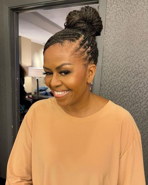 Virgin Hair Twist Styles, Hair Twist Styles Black Women, Professional Braids, Michelle Obama Hairstyles, Big Cornrow Braids, Natural Hair Styles For Black, Micro Braids Styles, Crochet Hair Styles Freetress, Braids Inspiration