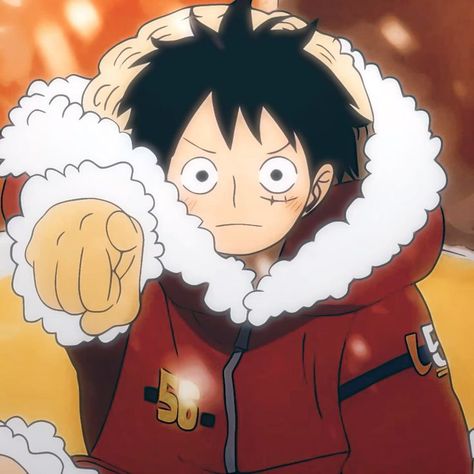 Luffy Screencap, Luffy Profile, One Piece Winter Pfp, Monkey D Luffy Pfp, One Piece Manga Background, Luffy Matching Pfp, One Piece Side Profile, Luffy Christmas, Op Pfp