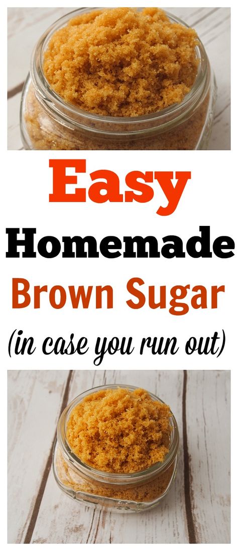 Brown Sugar Homemade, Substitute For Brown Sugar, Brown Sugar Recipe, Brown Sugar Replacement, Soften Brown Sugar, Homemade Brown Sugar, Make Brown Sugar, Cookie Recipes From Scratch, Brown Sugar Recipes