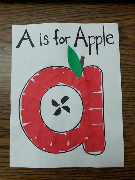 A is fo Apple Letter Craft Crafts With The Letter A, A Is For Apple Activities, A For Apple Craft Preschool, Craft For The Letter A, Letter A Projects For Toddlers, A Is For Ant Craft, Letter A Craft Preschool, Letter A Activity For Preschool, Craft For Letter A