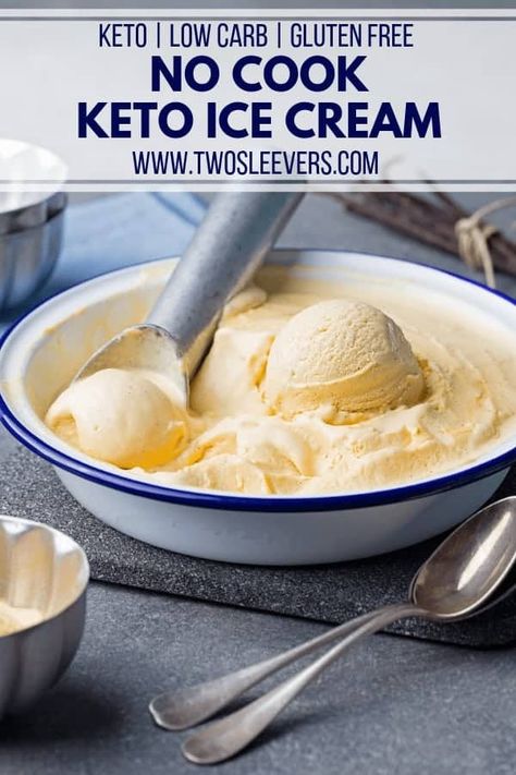 Keto No-cook Creamy Ice Cream is creamy, smooth, and absolutely delicious!No Cook Keto Ice Cream | No Cook Ice Cream | Keto Ice Cream | Low Carb Ice Cream | Easy No Cook Ice Cream | Best No Cook Ice Cream | Ice Cream Recipes | Gluten Free Ice Cream | Keto Desserts | Low Carb Desserts | TwoSleevers | #twosleevers #nocook #keto #lowcarb #icecream No Cook Keto, Ice Cream Keto, Desserts Low Carb, Almond Milk Ice Cream, Dairy Free Cake Recipe, Ice Cream Easy, Dairy Free Whipped Cream, Dairy Free Keto Recipes, Milkshake Recipe Easy