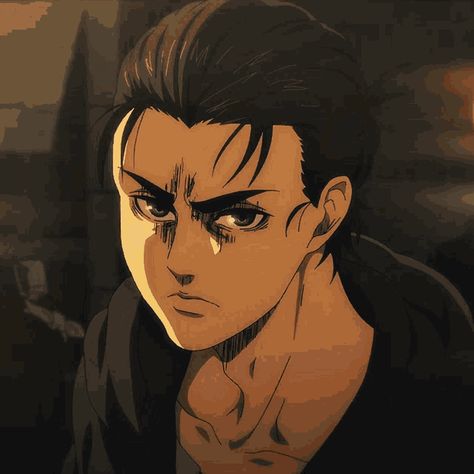 Eren Yeager Gif, Hair Flip Gif, Black And White Gif, Doflamingo Wallpaper, Black Hair Boy, Gif Wallpaper, Super Saiyan Blue, In Gif, Cartoon Eyes