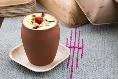 A perfect drink for those of you who do not fancy tea or coffee. This Badam and Khus Khus Lassi is a simple to make great to taste drink that is best when served chilled.  Tell us which is your favorite lassi and click on the image below for the recipe. #EverydayCooking #Recipes Flavored Milk Recipes, Vanilla Smoothie Recipes, Poha Chivda, Glazed Cherries, Indian Drinks, Lassi Recipes, Punjabi Food, Chai Recipe, Recipe Step By Step