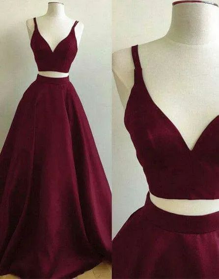 Publicaciones del vendedor | MercadoLibre.com.ar Dress School Dance, Vestidos Color Vino, Winter Formal Dress, Two Piece Formal Dresses, Two Piece Prom Dress, Dress School, Two Piece Prom, Burgundy Evening Dress, Prom Dress Black