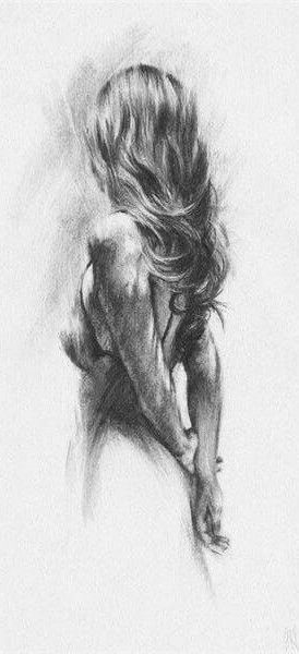 Angel Drawing Beautiful Pencil, Angel Pencil Drawings, Women Sketches Pencil, Romance Drawing Sketches, Female Angel Drawing, Charcoal Sketches Portraits, Angel Sketches Pencil, Female Form Sketch, Feminine Drawings