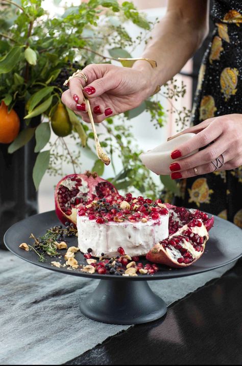 Holiday Recipe. http://www.harpersbazaar.com/culture/interiors-entertaining/athena-calderone-holiday-table-decoration#slide-5 Eye Swoon, Cranberry Tart, Athena Calderone, Holiday Tablescape, Holiday Tablescapes, Baked Brie, Holiday Table Decorations, Holiday Table, Eve Parties