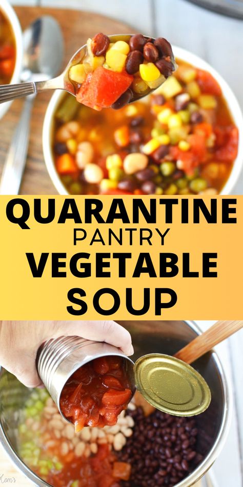 Soup With Vegetable Stock, Vegetable Soup Recipes Using Canned Vegetables, Quick And Easy Veggie Soup, Soup From Canned Goods, Veggie Soup With Canned Veggies, Easy Vegetable Soup With Canned Vegetables, 8 Can Vegetable Soup, Vegetable Soup From Cans, Instapot Vegetable Soup Recipes