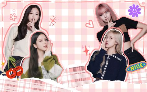 Blackpink Cute, Pink Wallpaper Desktop, Welcome Banners, Pink Wallpaper Ipad, Cute And Aesthetic, Black Pink Background, School Of Rock, Miraculous Ladybug Funny, Blackpink And Bts