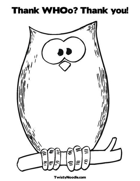 Thank you coloring sheet for the kids to color when we send out thank yous! Owl Templates, Owl Coloring, Owl Printables, Owl Theme Classroom, Owl Classroom, Owl Coloring Pages, Purple Owl, Kindergarten Books, Halloween Owl