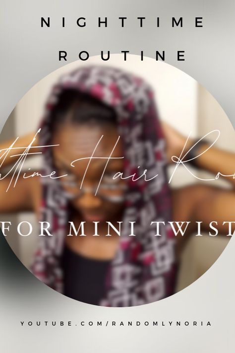 Protect all your hard work. Making #minitwist last longer #type4hair #naturalhair How To Sleep With Mini Twist, Natural Twist Out, 3 Strand Twist, Micro Twists, Natural Twists, Two Strand Twist, Sleep Routine, Type 4 Hair, Mini Twists