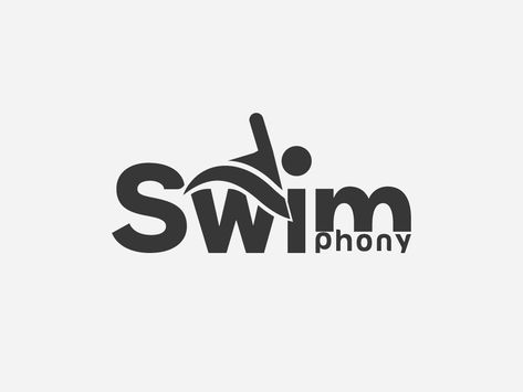 Swim Logo by Atickur Swimming Logo Design Ideas, Swim Logo Design, Swim School Logo, Swimming Typography, Swimming Logo Design, Swim Club Logo, Swim Team Shirts Design, Swimming Academy, Logo Swimming