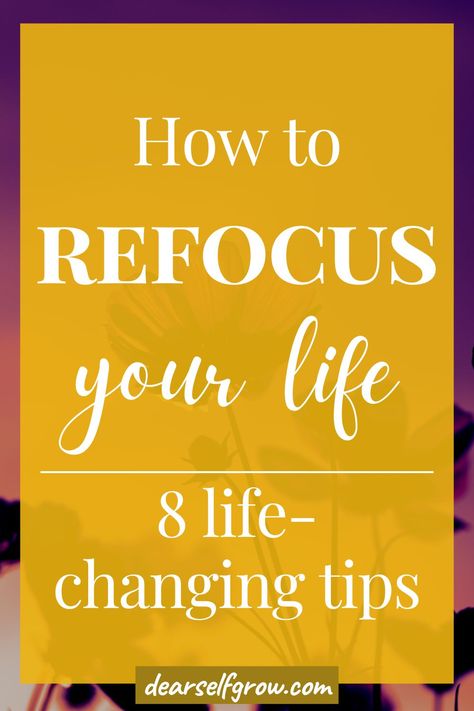 Do you feel like you can’t get your head straight? You know you’re supposed to do something but you can’t seem to do it. The more you push yourself, the more you feel the resistance. As a result, you get overwhelmed which may lead to burnout. In this blog post, we will discuss why this happens and how to refocus your life. How To Refocus Your Life, Refocusing Your Life, When You Feel Lost, Lost In Life, Feel Lost, Get Back On Track, Push Yourself, Dear Self, Life Ideas