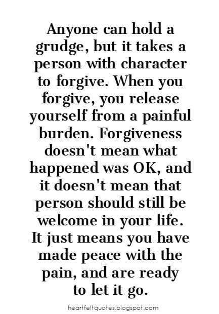 Anyone can hold a grudge, but it takes a person with character to forgive. | Heartfelt Love And Life Quotes Grudge Quotes, Love And Life Quotes, To Forgive, It Goes On, Education Quotes, Heartfelt Quotes, It Takes, Meaningful Quotes, True Quotes