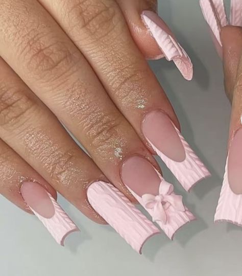 Long Nail Trends, Long Nail, Girly Acrylic Nails, French Acrylic Nails, Short Square Acrylic Nails, Unique Acrylic Nails, Acrylic Nails Coffin Short, Short Acrylic Nails Designs, Pink Acrylic Nails