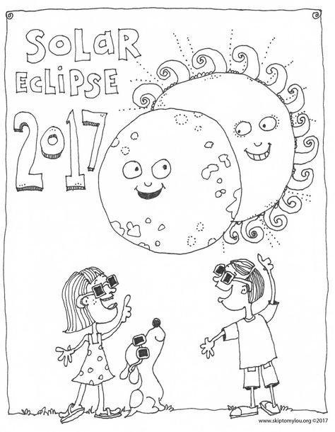 Free printable coloring page and memory keeper for the solar eclipse Eclipse Activities, Eclipse Art, Homeschool Adventures, Solar Eclipse Activity, Sun Coloring Pages, Solar And Lunar Eclipse, Eclipses Art, Solar System For Kids, Kindergarten Ideas