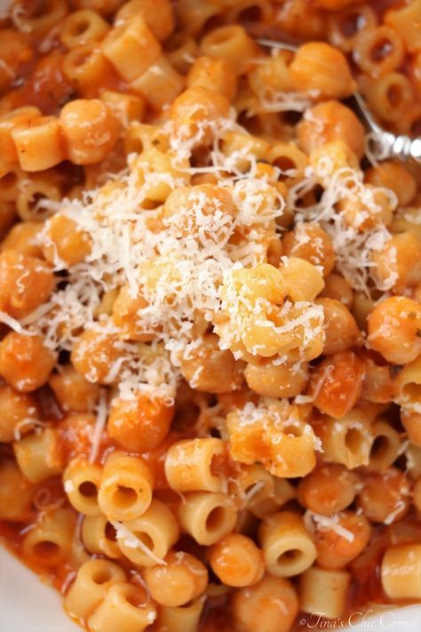 Chick Pea Pasta Recipe, Recipes With Ditalini Pasta, Ditalini Pasta, Pasta Fagioli, Pasta Sides, Chickpea Pasta, Pasta Dinners, Pasta Dinner Recipes, Chickpea Recipes