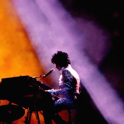 Prince Piano & Microphone • 1984-85 Purple Rain Tour - Image Enhanced by Modernaire into a 1:1 ratio for digital music album cover. Prince Purple, Prince And The Revolution, Prince Musician, Prince Images, Prince Tribute, The Artist Prince, Rip Prince, Prince Purple Rain, Paisley Park