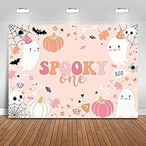 1st Birthday Party Backdrop, Balloon Halloween, Backdrop For Birthday Party, Boo Pumpkin, Spooky One, Birthday Party Backdrop, 1st Birthday Party Decorations, Happy 1st Birthday, One Balloon