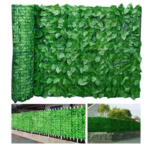 Artificial Leaf Privacy Fence Roll Wall Landscaping Fence Privacy Fence Screen Outdoor Garden Backyard Balcony Green Basket - AliExpress Artificial Grass Wall Outdoor, Grass Wall Balcony, Artificial Grass Wall Outdoor Balcony, Small Balcony Fake Grass Ideas, Faux Ivy Privacy Screen Fence, Faux Ivy Privacy Fence, Balcony Green, Landscaping Privacy, Landscaping Fence