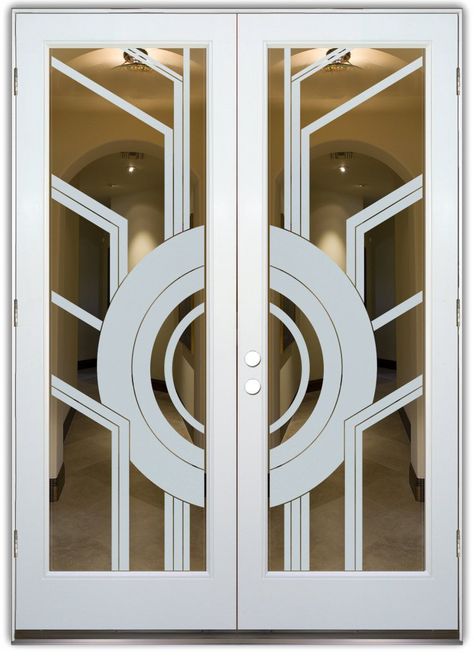 Sun Odyssey Frosted Positive Interior Glass Doors, Glass Front Doors, Cellar Doors, Glass Wine Cellar, Etched Glass Door, Modern Entrance Door, Art Deco Door, Modern Gate, Iron Door Design