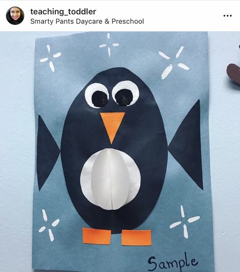 Oval Penguin Craft, Preschool Oval Craft, Oval Shape Activity, Preschool Stations, Shapes For Toddlers, Penguin Activities, Penguin Crafts, Daily Crafts, Toddler Painting