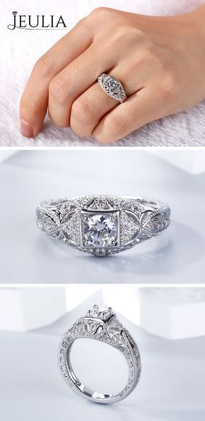 Vintage Wedding Rings Princess Cut, Jeulia Rings, Bridesmaid Gifts Ideas, Wedding Rings Princess, Rings Princess Cut, Vintage Wedding Rings, Infinity Engagement Ring, Fine Engagement Rings, Wedding Rings Princess Cut