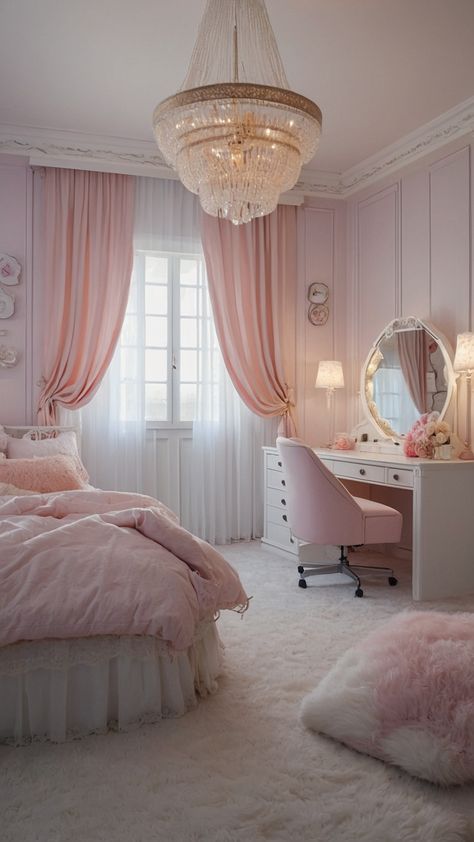 Transform your space with these girly room ideas suitable for teens women and cute small kids Embrace shades of pink teens pink kids pink and simple teens aesthetic in a dark purple blue ambiance Opt for a teens simple teens aesthetic bright pink and minimalistic design to uplift your room's vibe Cute Room Pink, Blue Ambiance, Pale Pink Room, Girly Room Ideas, Cute Pink Room, Preppy Teen Bedroom, Pink Room Design, Beautiful Places In Canada, Light Pink Rooms