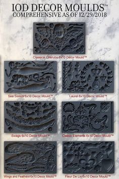 Iron Orchid Designs Moulds, Anthropologie Hacks, Iod Molds, Iod Moulds, Furniture Appliques, Plaster Crafts, Iron Orchid Designs, Furniture Refinishing, Shangri La