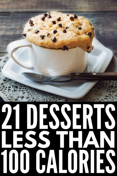 100 Calorie Desserts, Quick Sweets, Low Cal Dessert, Low Calorie Recipes Dessert, Dessert Sans Gluten, 100 Calorie Snacks, 100 Calorie, Bolo Fit, Under 100 Calories