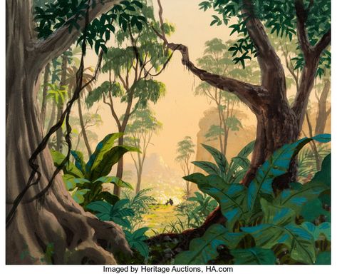 Jungle Drawing, 숲 사진, Lukisan Lanskap, Jungle Book Disney, Jungle Tree, Jungle Scene, Jungle Illustration, Scene Background, Jungle Art