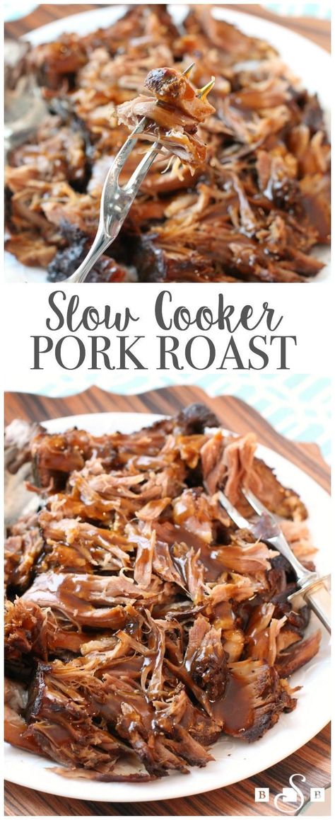 Pork Roast Crock Pot Recipes, Crockpot Pork Roast, Slow Cooker Pork Roast, Pot Roast Crock Pot Recipes, Diy Easy Recipes, Pork Roast Recipes, Crockpot Roast, Crockpot Pork, Crockpot Dishes