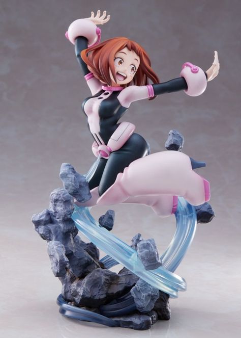 Takara Tomy, dentro de la marca S-FIRE de Sega, presenta la figura a escala 1/8 que le dedicada a Ochaco Uraraka, uno de los personajes principales de la popular serie de anime "Boku no Hero Academia". Ochaco Uraraka, Tokyo Otaku Mode, Anime Figurines, Super Robot, Body Drawing, Takara Tomy, Gundam Model, Hero Academia Characters, Working Late