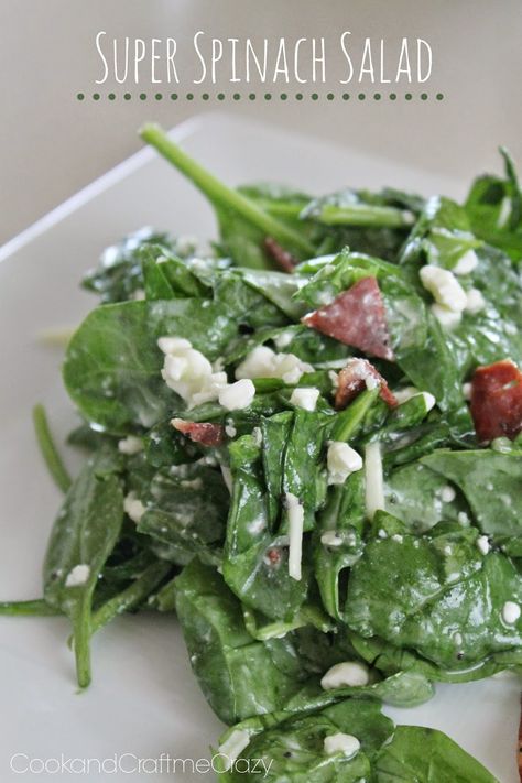 Spinach Salad With Bacon, Salad For Summer, Cottage Cheese Salad, Tasty Salads, Simple Salads, Perfect Bacon, Meat Salad, James Taylor, Low Carb Salad