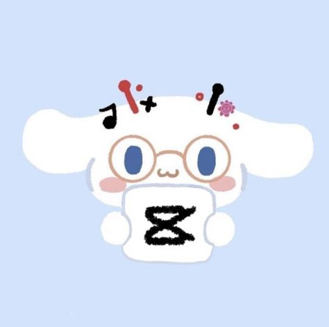 Cute Blue Cinnamoroll, Cinnamon Icon, Capcut App Icon, Blue Cinnamoroll, Rabbit Icon, Kawaii App, Mobile App Icon, App Anime, Cap Cut