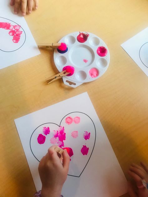 Eyfs Valentines Crafts, Valentines For Toddlers To Give Parents, Valentine Crafts For Two Year Olds, Valentines Day Craft Toddler, Two Year Old Valentines Day Crafts, Valentine’s Day Art For Toddlers, Montessori Valentines, Valentines Day Activities For Toddlers, Valentines Toddler Activities