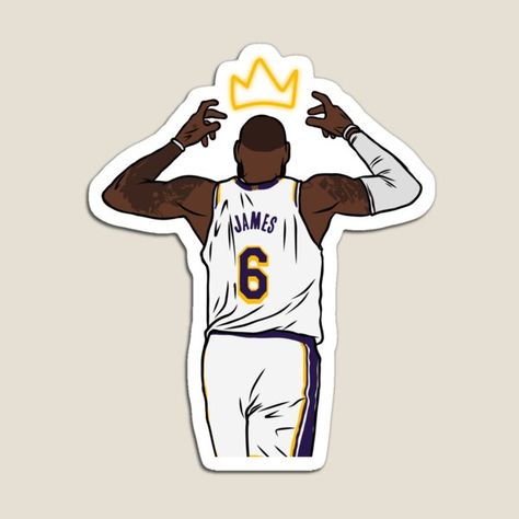 Millions of unique designs by independent artists. Find your thing. Lebron James Tattoos, Nba Art, Basketball Art, Los Angeles Clippers, Instagram Funny, Cool Stickers, Nba Basketball, Kobe Bryant, Los Angeles Lakers