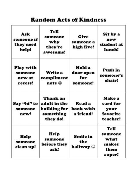 Random Acts of Kindness Bingo-set of 10 - Etsy Australia Kindness Bingo, Sen Resources, Acting Games, Family Meetings, Kindness Lessons, Free Printable Bingo Cards, Free Bingo Cards, Zones Of Regulation, Lesson Activities