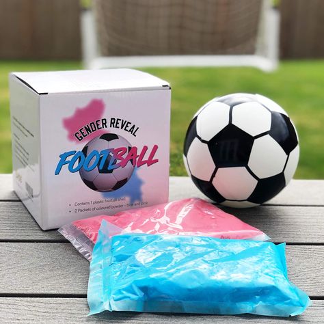 Sass Party & Gifts Gender Reveal Exploding Football/Soccer Ball - Includes Blue and Pink Powder : Amazon.co.uk: Home & Kitchen Gender Reveal Football, Soccer Gender Reveal, Football Gender Reveal, Gender Reveal Unique, Gender Reveal Games, Pink Powder, Gender Reveal Balloons, Babymoon, Reveal Ideas