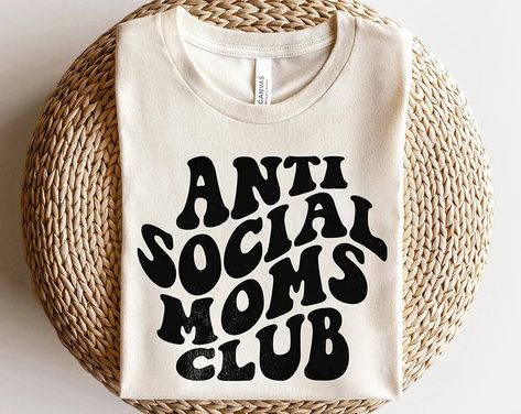 Anti Social Moms Club Shirt Sweatshirt Hoodie Mama Hoodie - Etsy